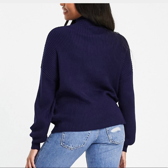 Maternity high neck sweater - Picture 3 of 3